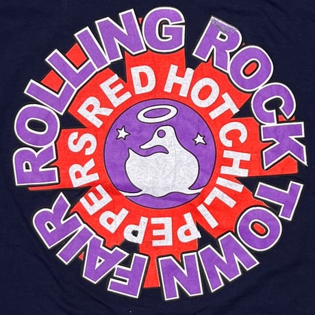 RED HOT CHILI PEPPERS ROLLING ROCK TOWN FAIR NAVY GILDAN XL 2797