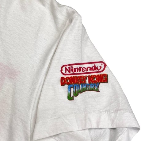 Nintendo DONKEY KONG COUNTRY TAME THE BEAST VIDEO GAME PROMO WHITE FRUIT OF THE LOOM LARGE 7565
