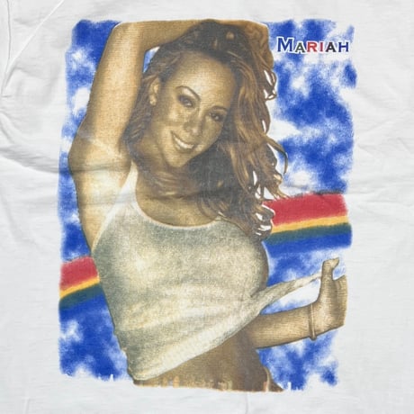Mariah Carey THE RAINBOW TOUR 2000 BOOTLEG WHITE FRUIT OF THE LOOM XL 4106