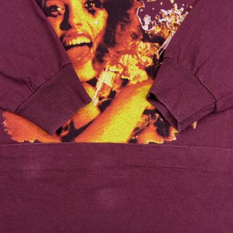 HOLE LIVE THROUGH THIS TOUR 1995 LS BORDEAUX FRUIT OF THE LOOM XL 0684