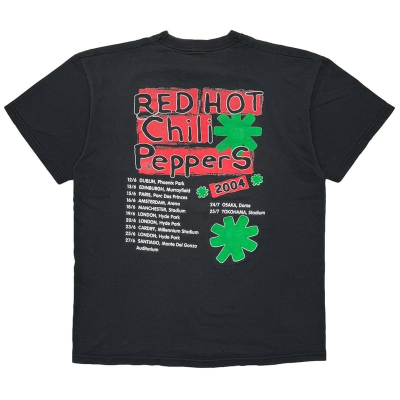 Red Hot Chili Peppers レッチリTシャツ Euro BOOT RED HOT CHILI PEPPERS 2004 BOOTLEG EURO-JAPAN F