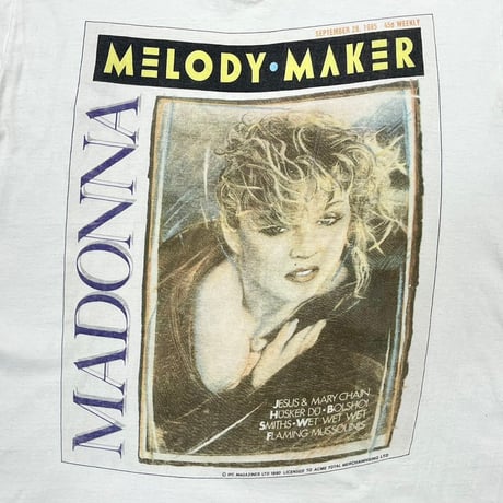 MADONNA 1990 MELODY MAKER WHTE FITS LARGE 3822