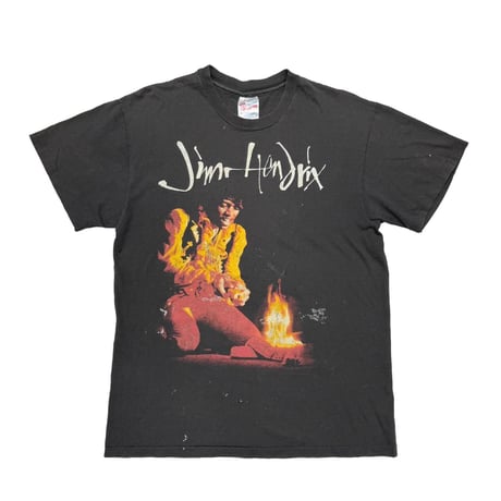 moussy Jimi Hendrix ラインストーン ビンテージT 赤 moussy Jimi Hendrix ラインストーン ビンテージT 赤 Vtg 1970's