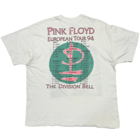 PINK FLOYD DIVISION BELL EUROPEAN TOUR 1994 WHITE FITS XL 6929