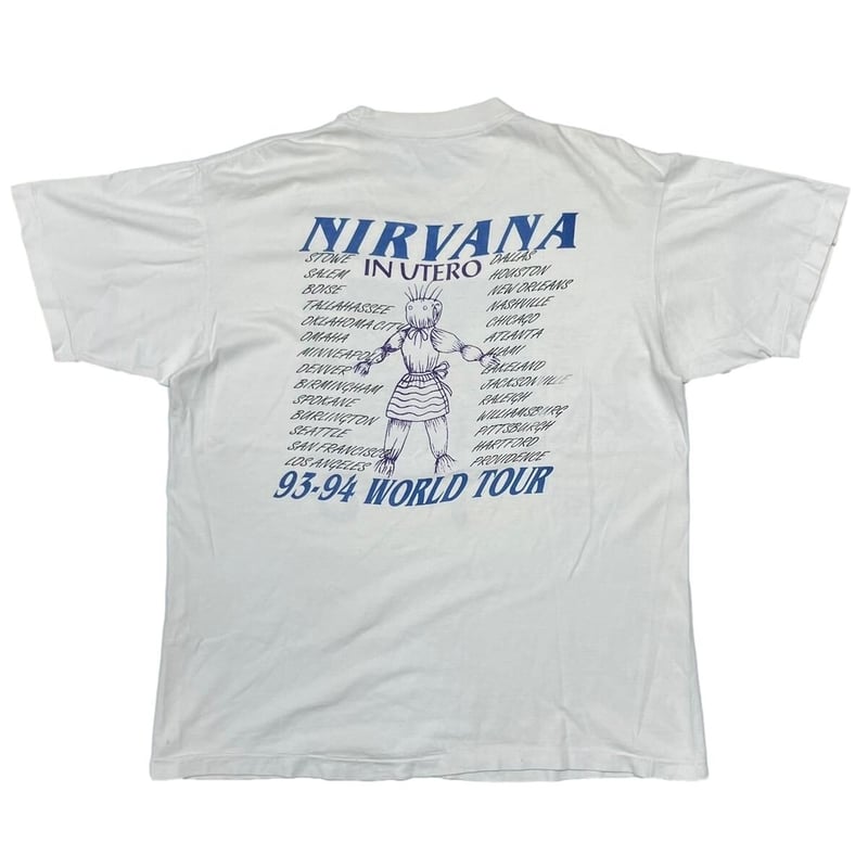 NIRVANA IN UTERO 93-94 WORLD TOUR BOOTLEG FITS