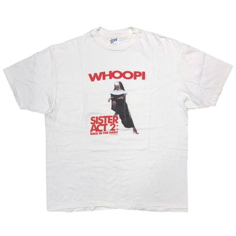 SISTER ACT2 BACK IN THE HABIT MOVIE PROMO WHOOPI GOLDBERG 天使にラブソングを WHITE HANES XL 0183