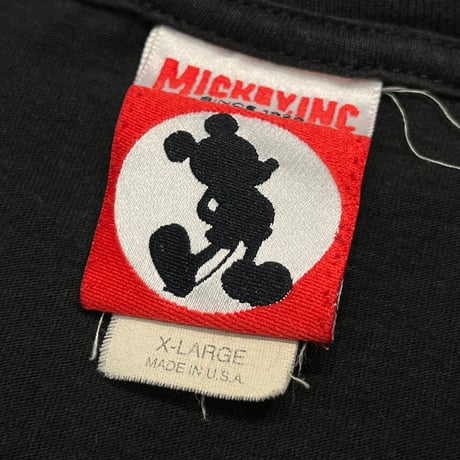 DISNEY VINTAGE MICKEY THE TWILIGHT ZONE DOUBLE SIDE BLACK XL 3874