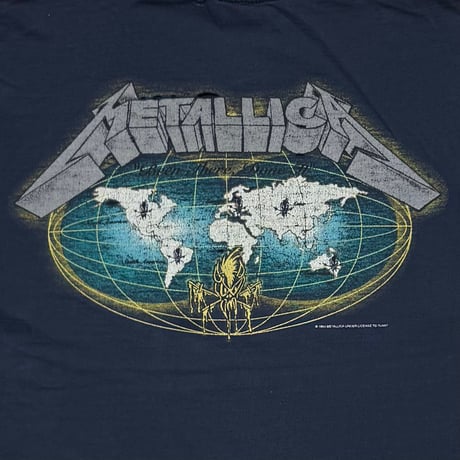 METALLICA METALLIFUKINCA 1993 NAVY GIANT LARGE 2813