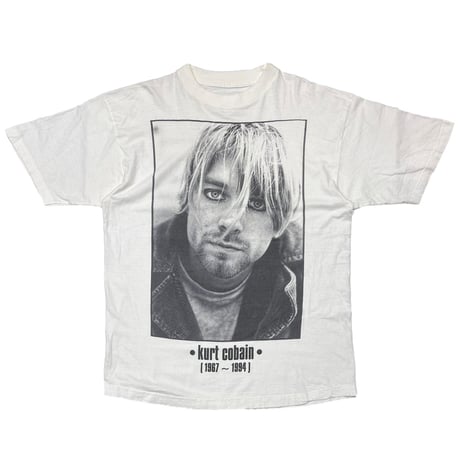NIRVANA KURT COBAIN MEMORIAL WHITE EURO FITS XL 9298
