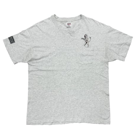 THE ROLLING STONES BRIDGES TO BABYLON EMBROIDERY POCKET TEE ASH GREY ANVIL XL 6557