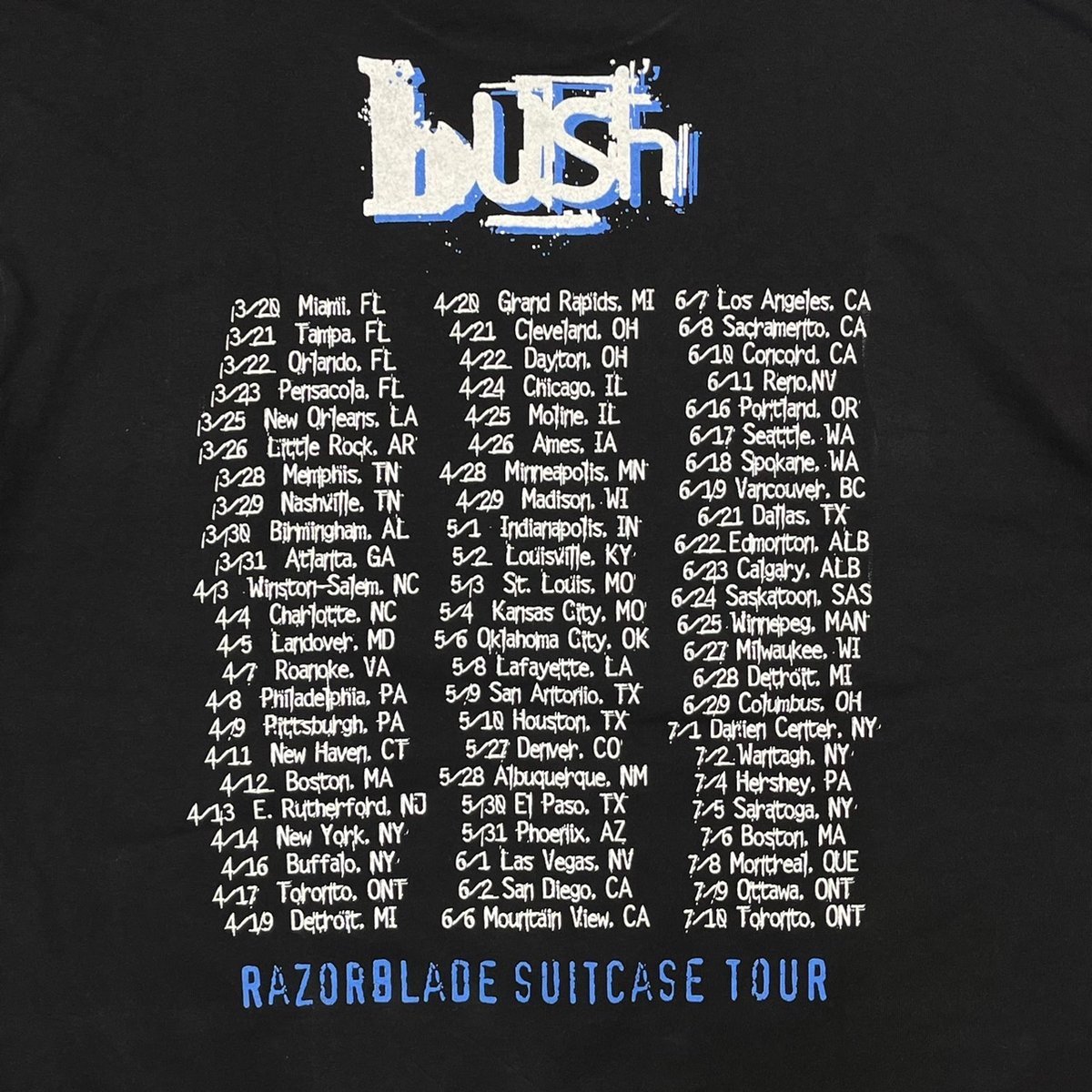 トップス bush RAZORBLADE SUITCASE TOUR LS Murina BUSH RAZORBLADE SUITCASE TOUR LS MURINA XL 5184