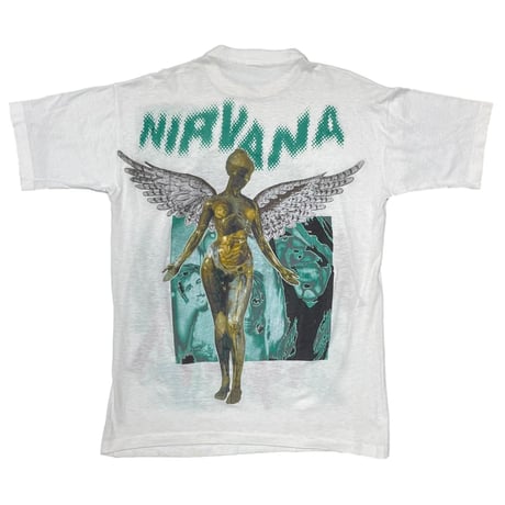 NIRVANA IN UTERO BOOTLEG WHITE FITS XL 2882