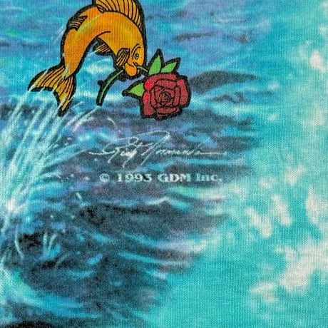 GRATEFUL DEAD 1993 SHIP OF FOOLS TIE DYE LIQUID BLUE XL 0604