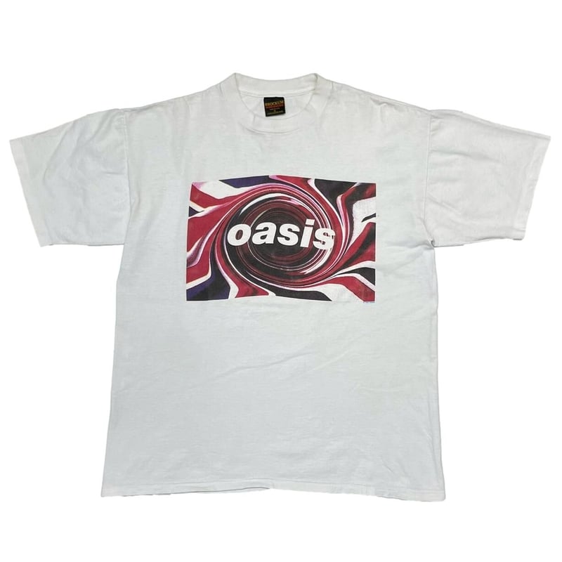 OASIS UNION JACK LOGO TEE WHITE BROCKUM XL 3428