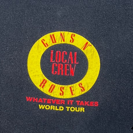 GUNS N' ROSES WHATEVER IT TAKES WORLD TOUR LOCAL CREW FITS XL 3340