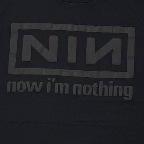NINE INCH NAILS 1994 NOW I'M NOTHING BLACK 3D PRINT ALL SPORT XL 3661