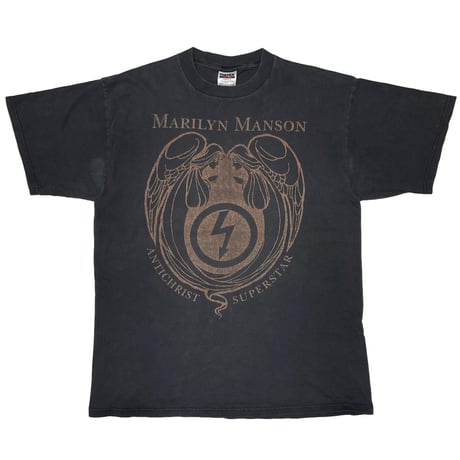 MARILYN MANSON ANTICHRIST SUPERSTAR BRONZE LOGO TULTEX XL 1618