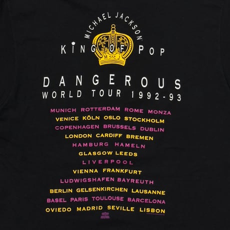 MICHAEL JACKSON DANGEROUS WORLD TOUR 1992-93 EYES SCREEN STARS XL 9525