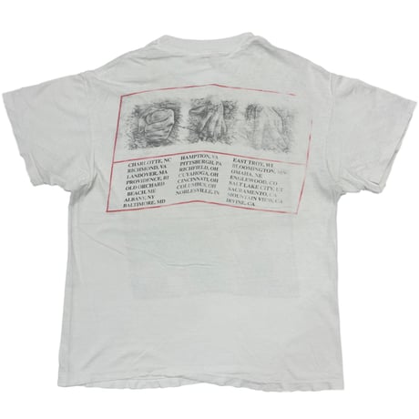 RUSH 1990 PRESTO TOUR WHITE Hanes LARGE 9401