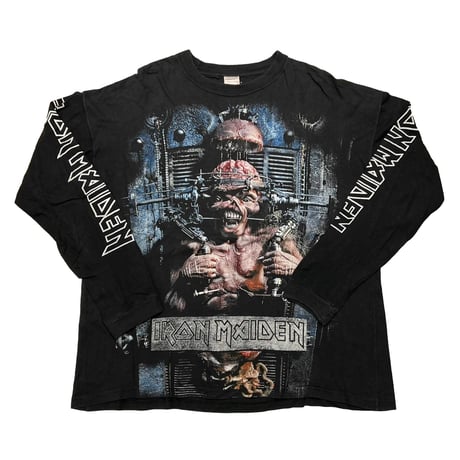 IRON MAIDEN BOOTLEG OVP LS TEE BLACK LARGE 5815