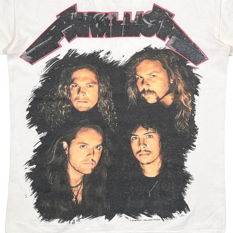 METALLICA STAGE SET 1991-1992 WHITE METALLICA TAG LARGE 1284