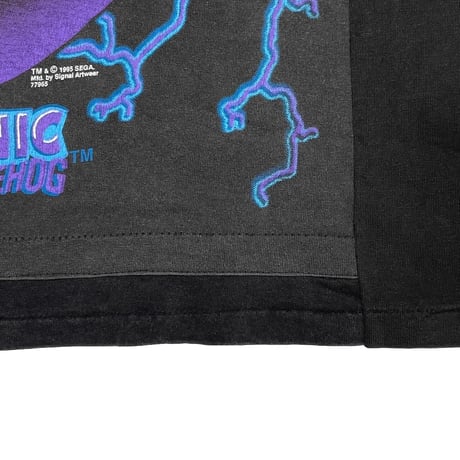SONIC THE HEDGEHOG 1995 SEGA REMAKE LIGHTNING TEE SIGNAL FITS XL 1992