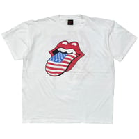 THE ROLLING STONES AMERICAN FLAG TONGUE VOODOO LOUNGE 94/95 WHITE BROCKUM XL 8106