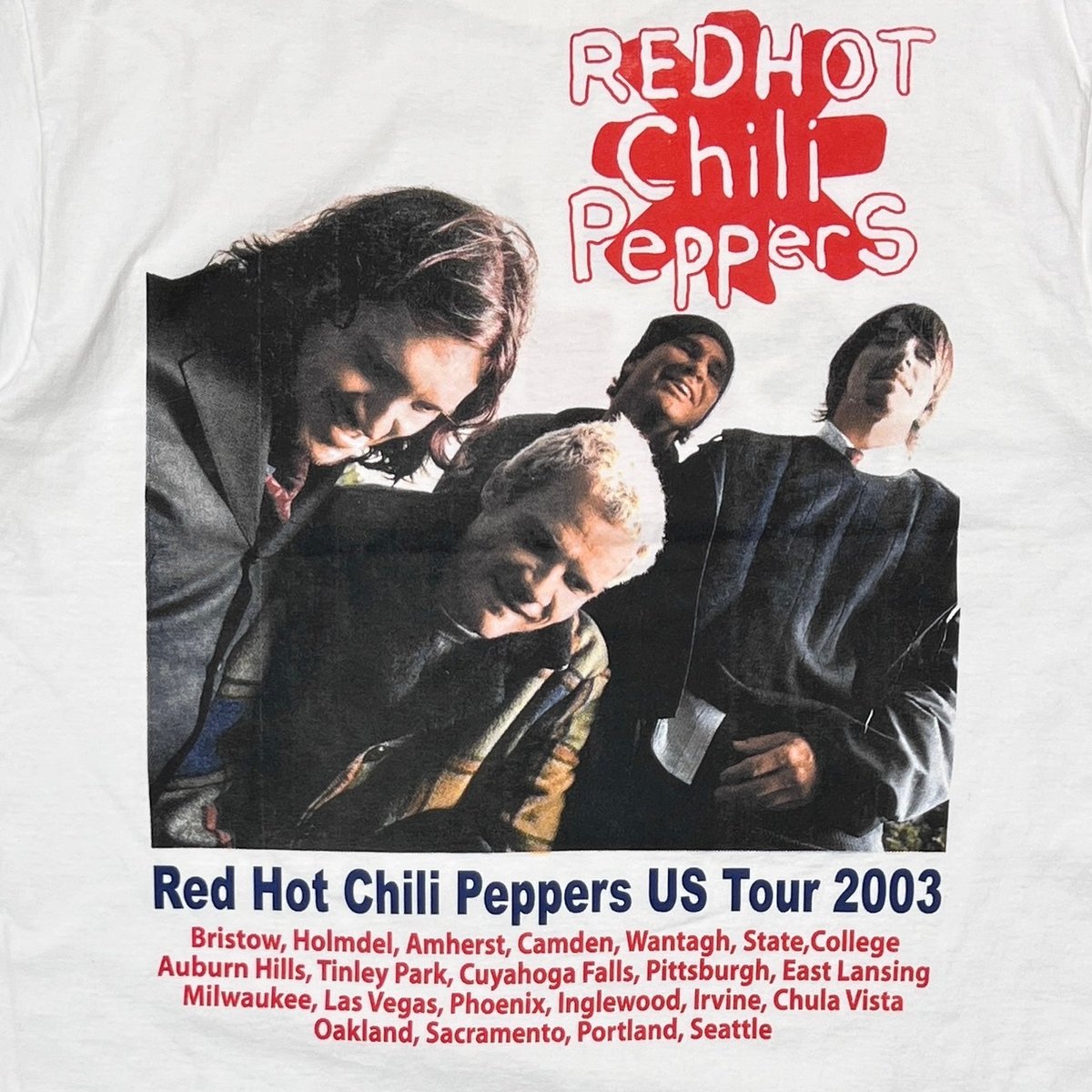 RED HOT CHILI PEPPERS 2003 TOUR BOOTLEG WHITE F RED HOT CHILI PEPPERS 2003 TOUR BOOTLEG WHITE F