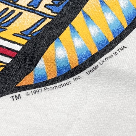 ROLLING STONES NATIVE LIP & TONGUE BRIDGES TO BABYLON WORLD TOUR 97/98 WHITE anvil LARGE 3190