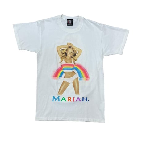 Mariah Carey RAINBOW 2000 TOUR TEE WHITE giant MEDIUM 5758
