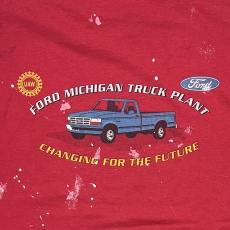 Ford 3CREW FORD MICHIGAN TRUCK PLANT RED FRUIT OF THE LOOM XL 3494