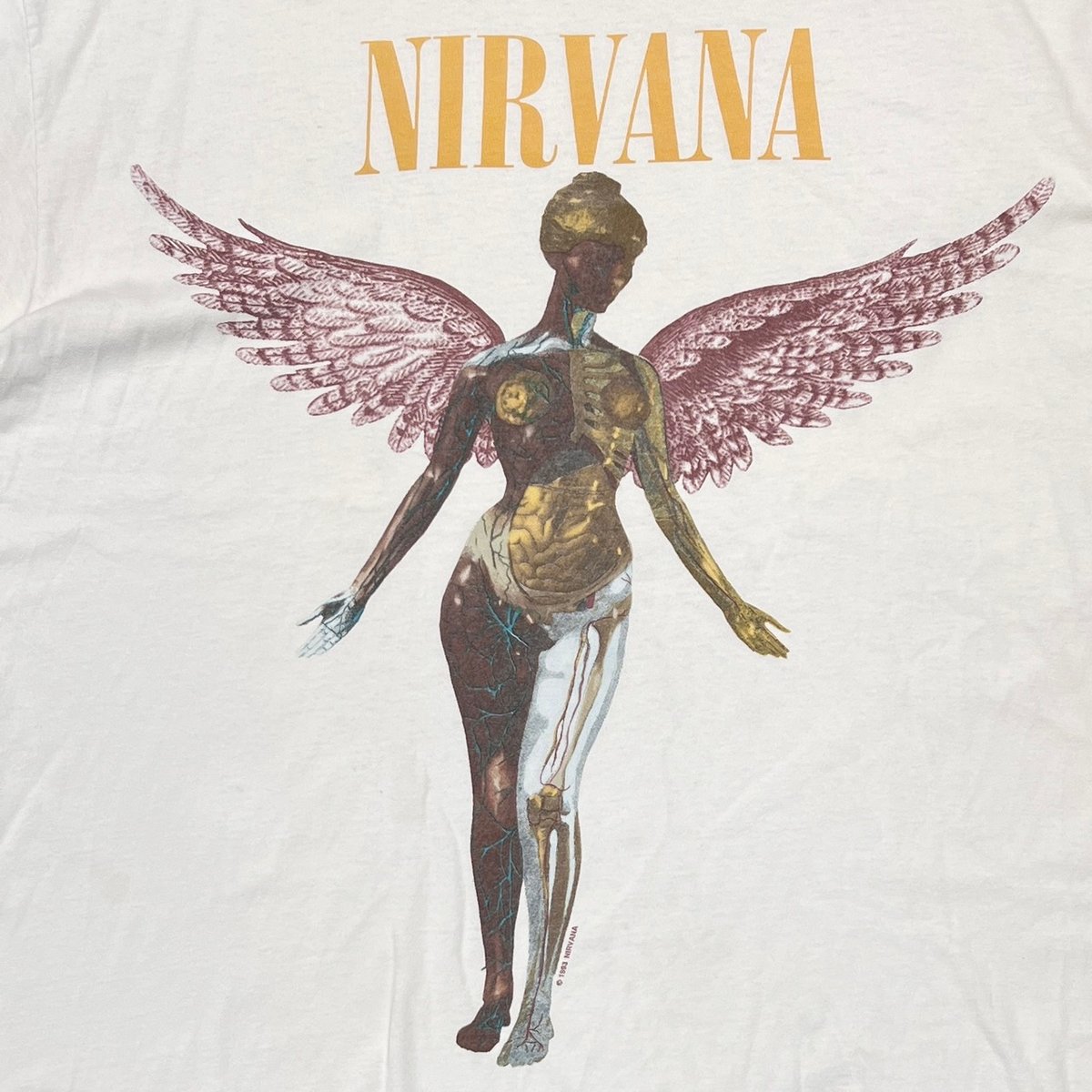 ⭐️未使用品NIRVANA IN UTERO Ｌ/Ｓ TEE USA製☆ ヴィンテージ 90s SOF TEE NIRVANA IN UTERO ニルヴァーナ