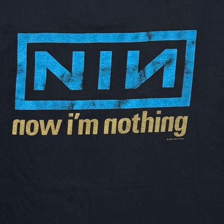 NINE INCH NAILS NOW I'M NOTHING 2002 FRUIT OF THE LOOM XL 0195