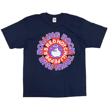 RED HOT CHILI PEPPERS ROLLING ROCK TOWN FAIR NAVY GILDAN XL 4090