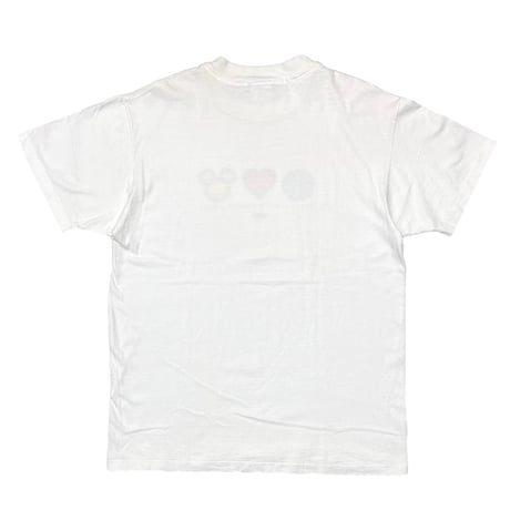 DISNEY VINTAGE LOGOS PEACE, LOVE & MICKEY MOUSE WHITE LARGE 4150