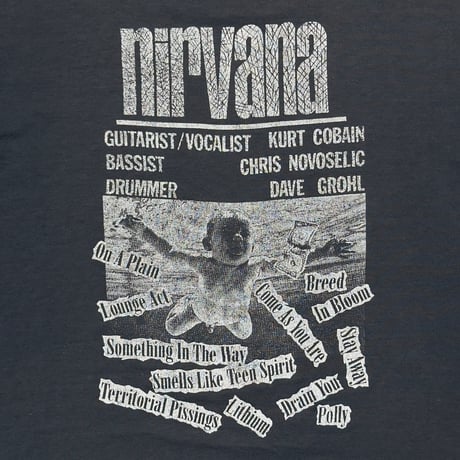 NIRVANA NEVERMIND MEMBER PORTRAIT BOOTLEG FITS XL 8579