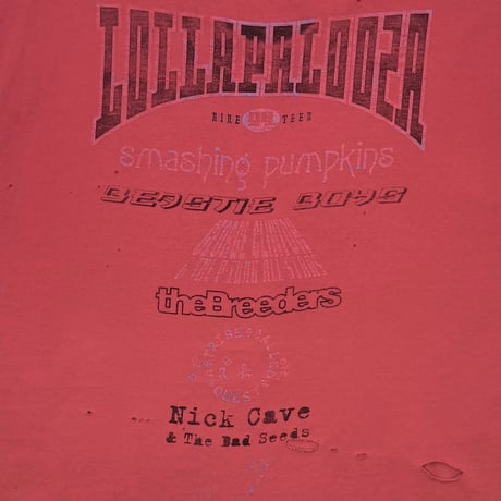 LOLLAPALOOZA 1994 SLEEVELESS RED ANVIL XL 9970