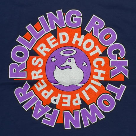 RED HOT CHILI PEPPERS ROLLING ROCK TOWN FAIR NAVY GILDAN XL 8838