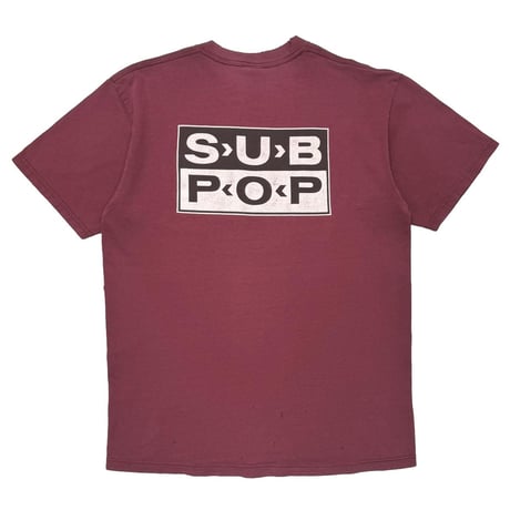 SUB POP LOSER LOGO WINE RED FITS M-L 6602