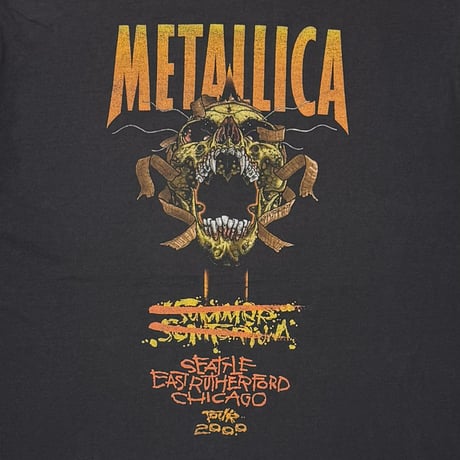 METALLICA PUSHEAD TOUR 2000 TWIN SKULL SUMMER SANITARIUM GIANT XL 5732