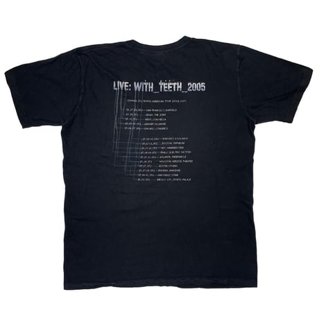 NINE INCH NAILS LIVE WITH TEETH 2005 BOX LOGO MEDIUM 0636