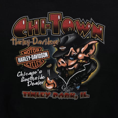 HARLEY DAVIDSON CHI-TOWN DEALER CREWNECK SWEATSHIRT MEDIUM 4087