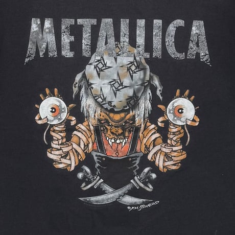 METALLICA Y2K PUSHEAD DOUBLE EYES SKULL FITS XL 4327