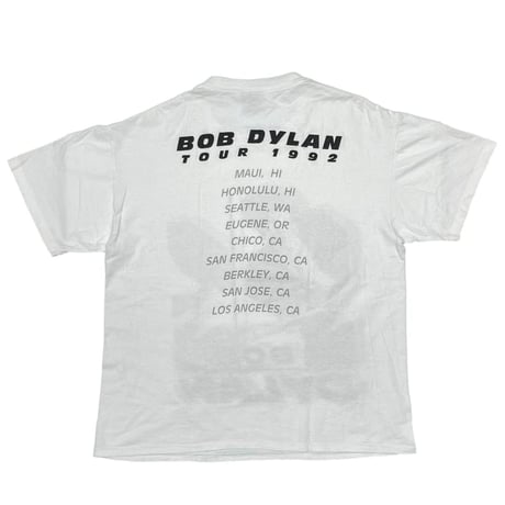 BOB DYLAN 1992 TOUR WHITE BROCKUM XL 8617