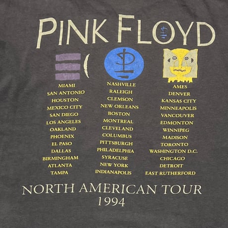 PINK FLOYD NORTH AMERICAN TOUR 1994 FITS XL 3339
