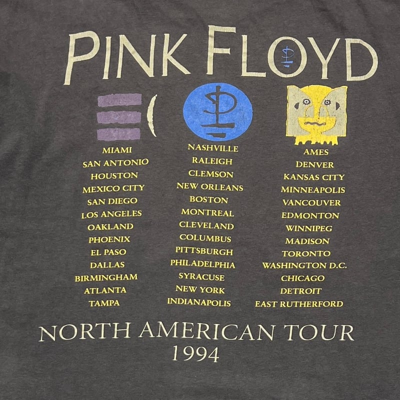 PINK FLOYD NORTH AMERICAN TOUR 1994 FITS XL 333