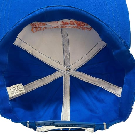 NIRVANA STRIPED COME AS YOU ARE LOGO CAP LIGHT BLUE SNAPBACK 0789