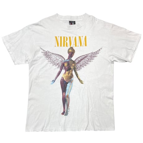 NIRVANA IN UTERO WHITE GIANT by TULTEX XL 7815