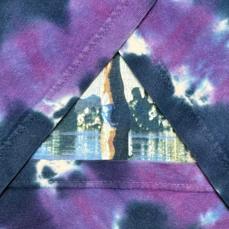 PINK FLOYD WISH YOU WERE HERE TIE DYE LIQUID BLUE FITS XL 1146