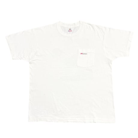 Marlboro man RED LINE SILHOUETTE RED LINE POCKET TEE WHITE 2